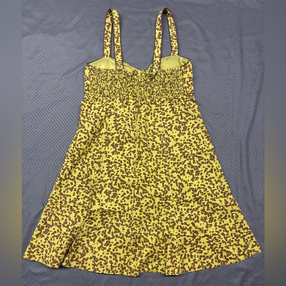 R&K Originals Sundress Sleeveless Spaghetti Strap Mini Green & Brown Size 6P - Picture 7 of 8